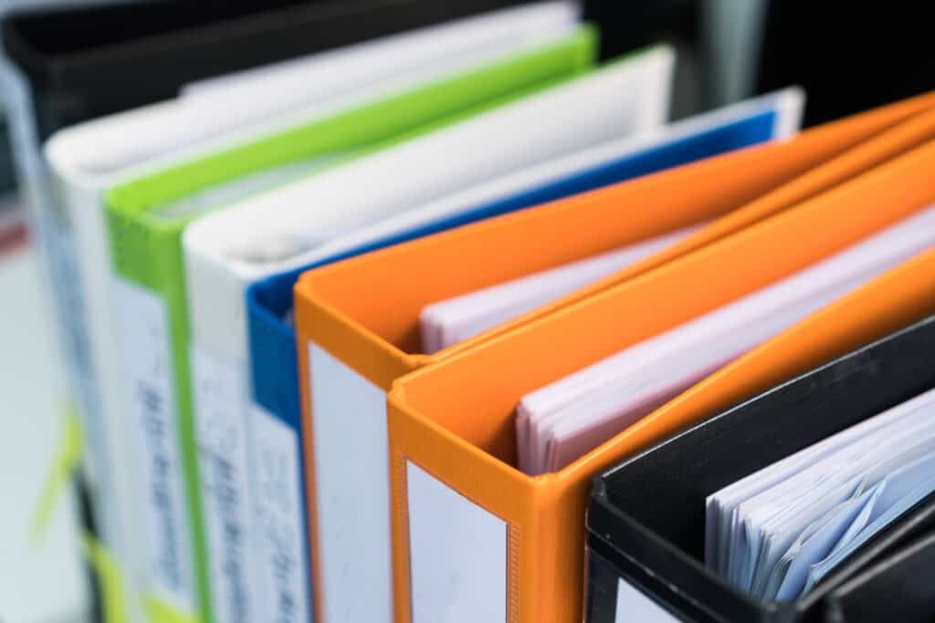 Homeschool recordkeeping binders