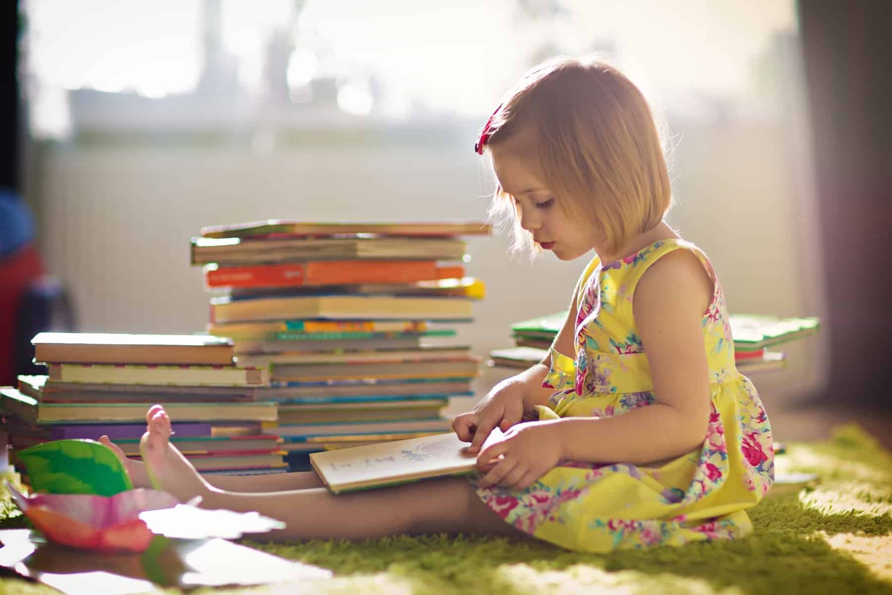 A child learning using the Charlotte Mason Homeschooling method.