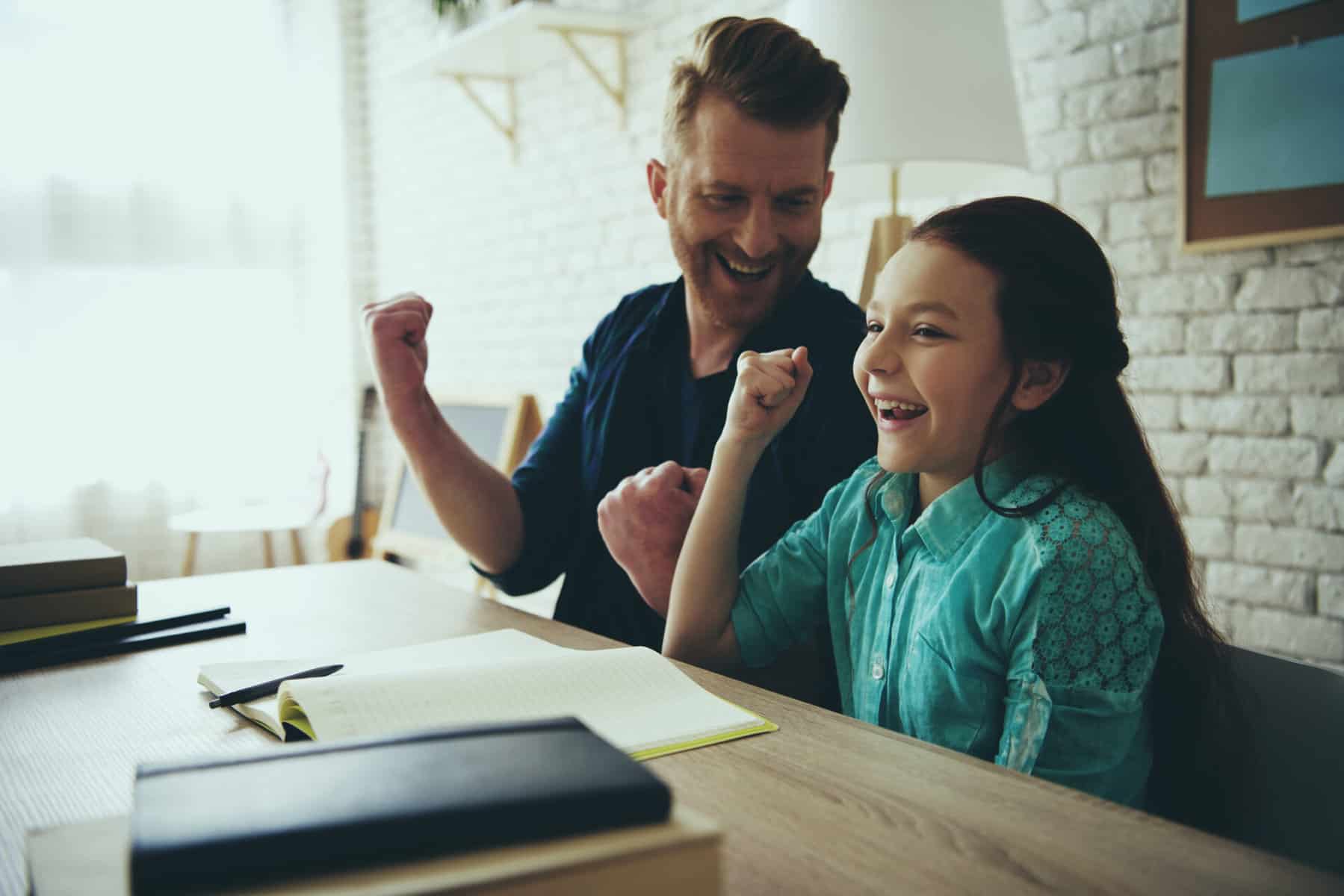 A family homeschooling a child with a disability