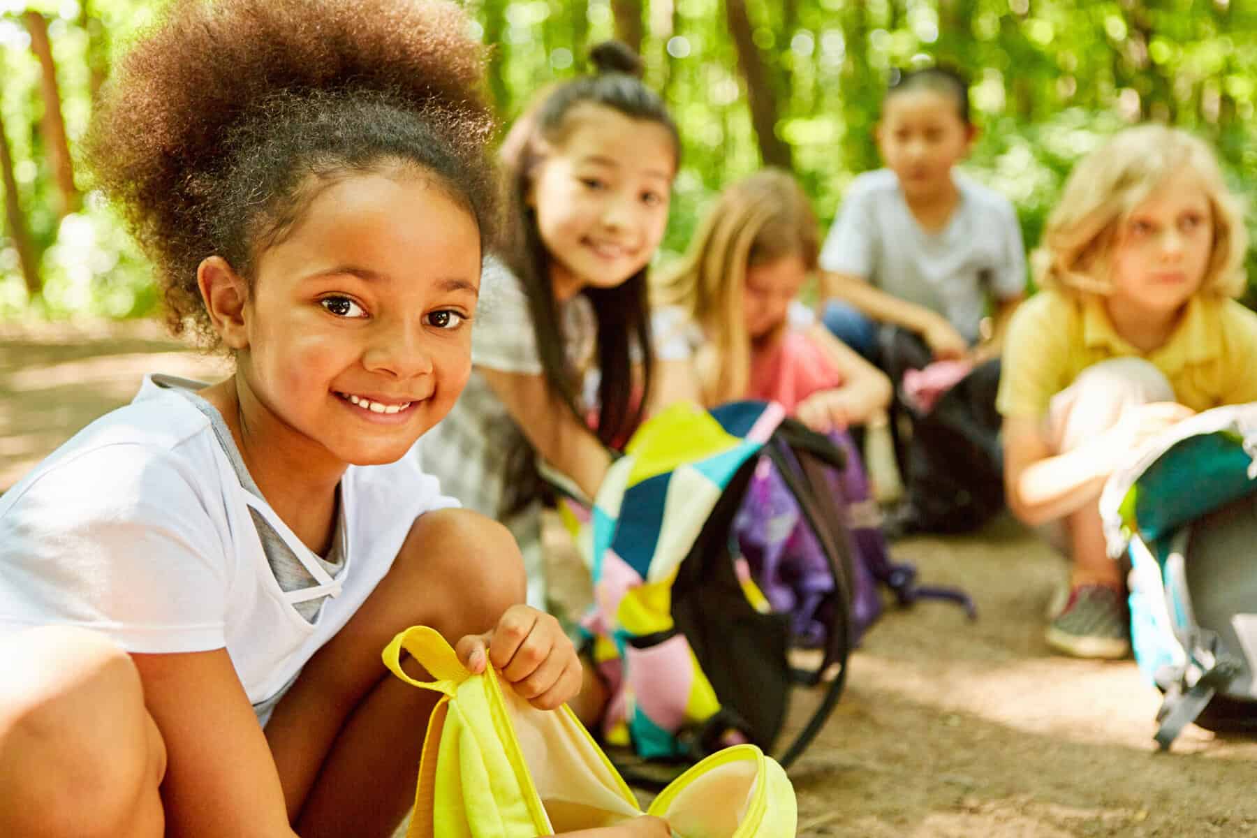 Group of kids playing outside