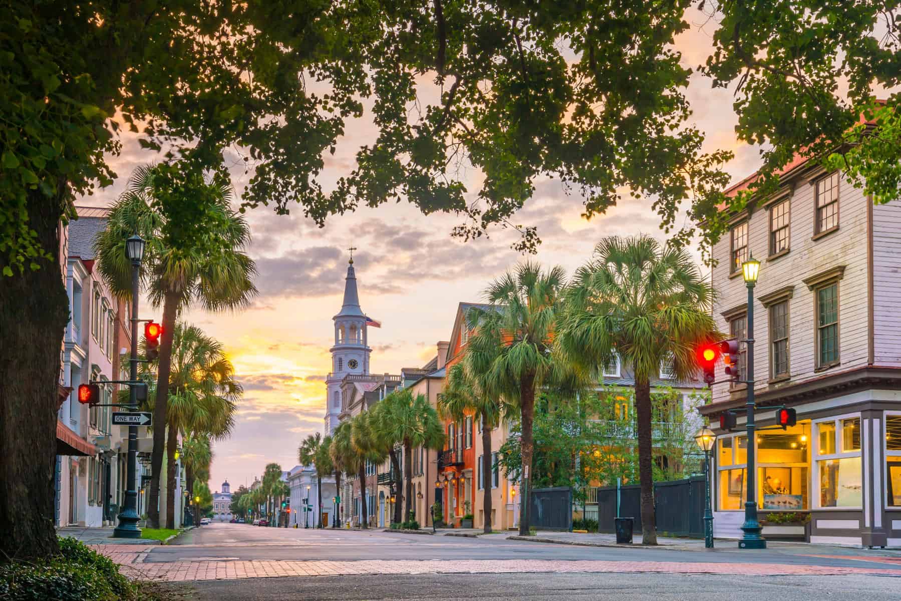 Historical downtown area of Charleston, South Carolina